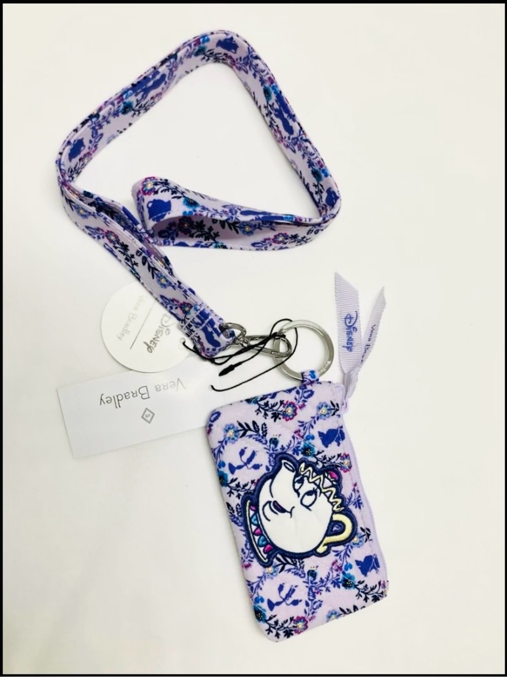 Vera Bradley Disney Belle-Chip Lanyard and ID Holder